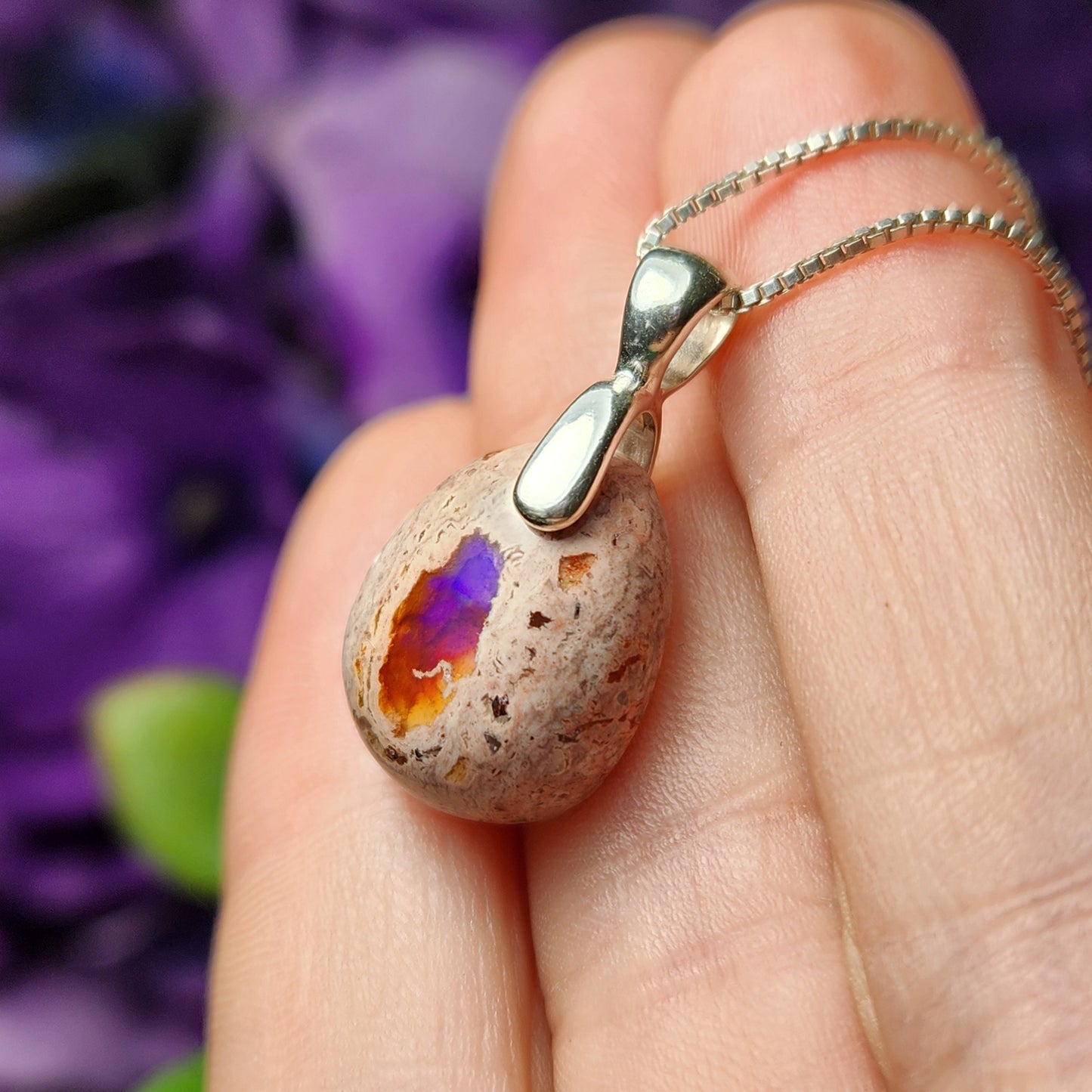 Mexican Fire Opal Pendant