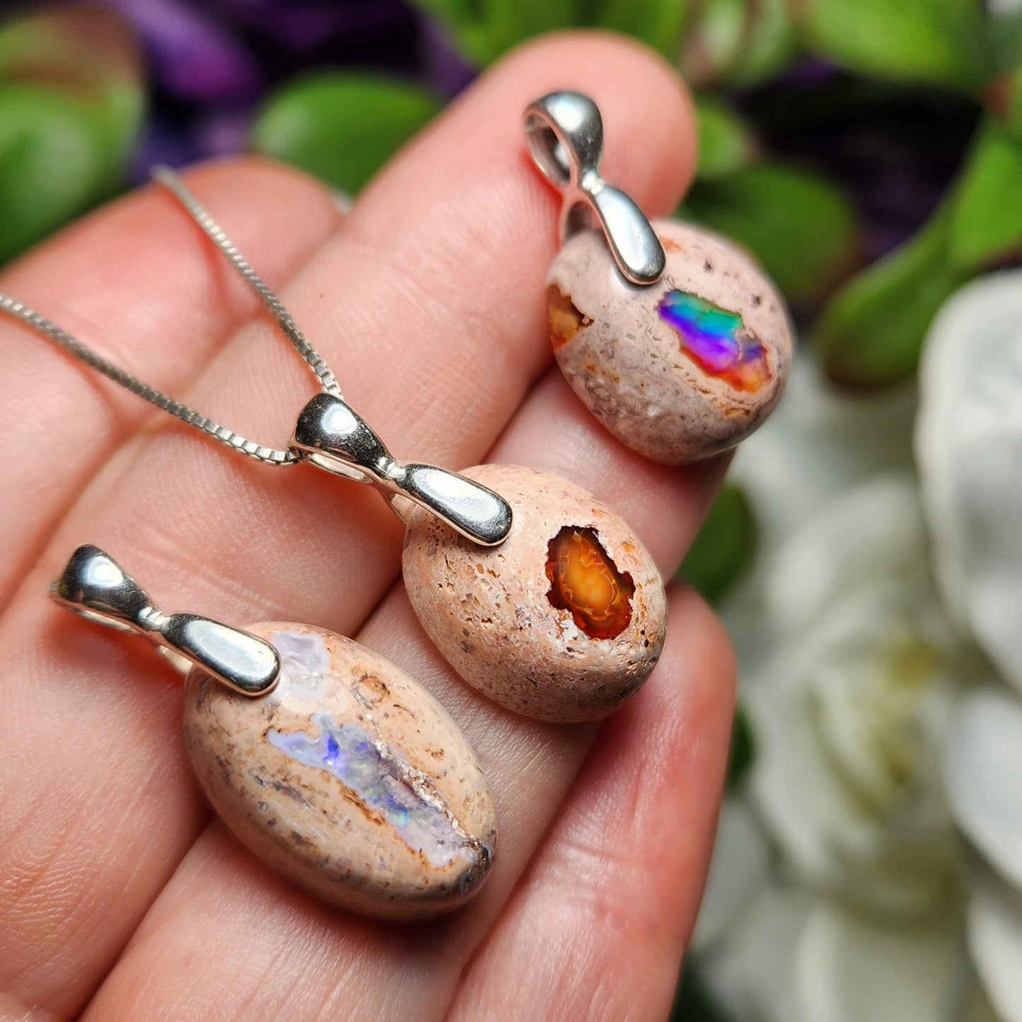 Mexican Fire Opal Pendant