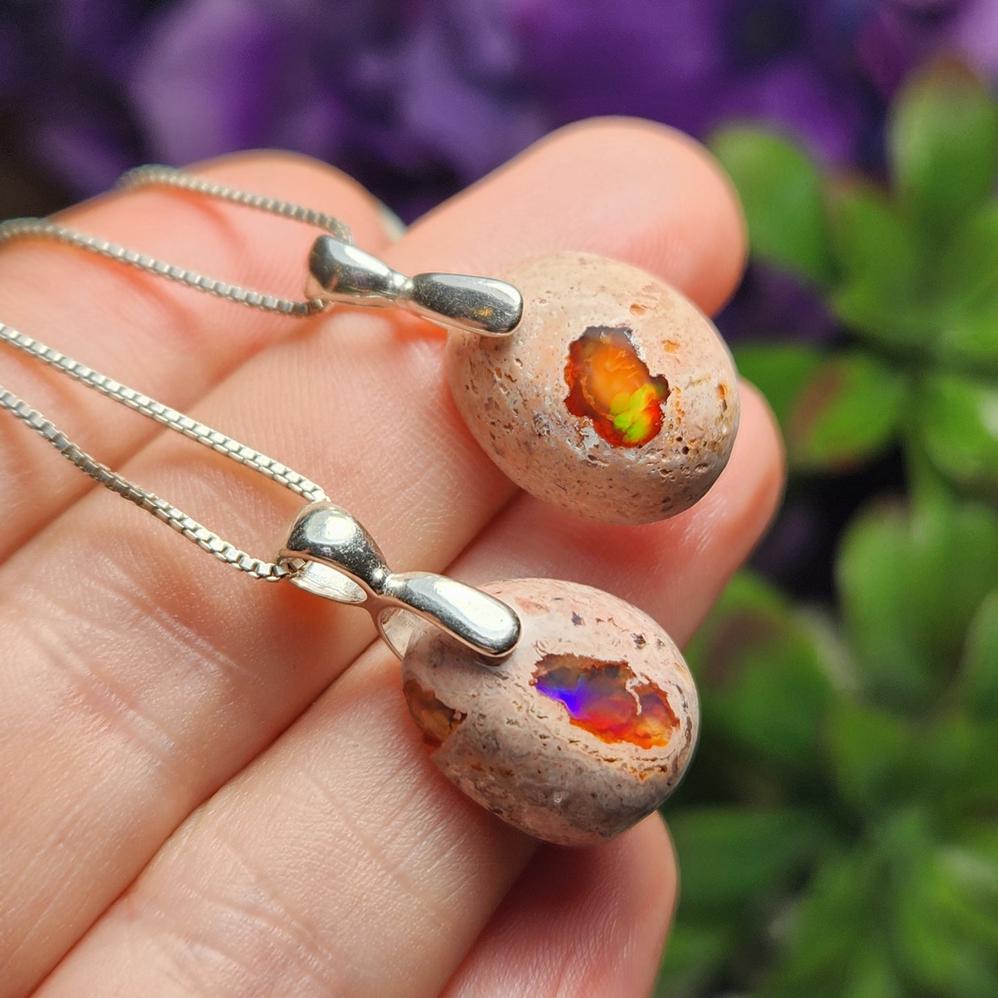 Mexican Fire Opal Pendant