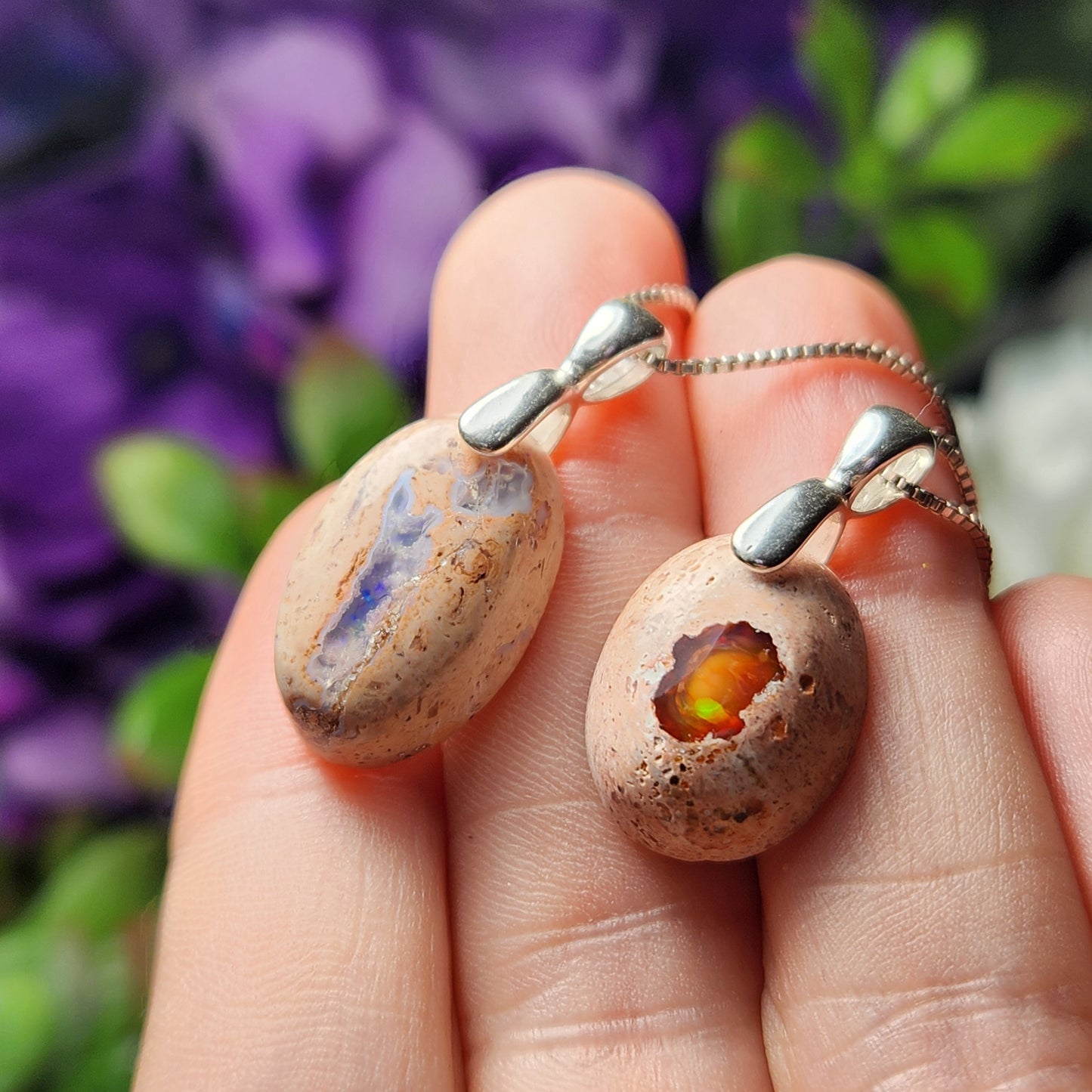 Mexican Fire Opal Pendant