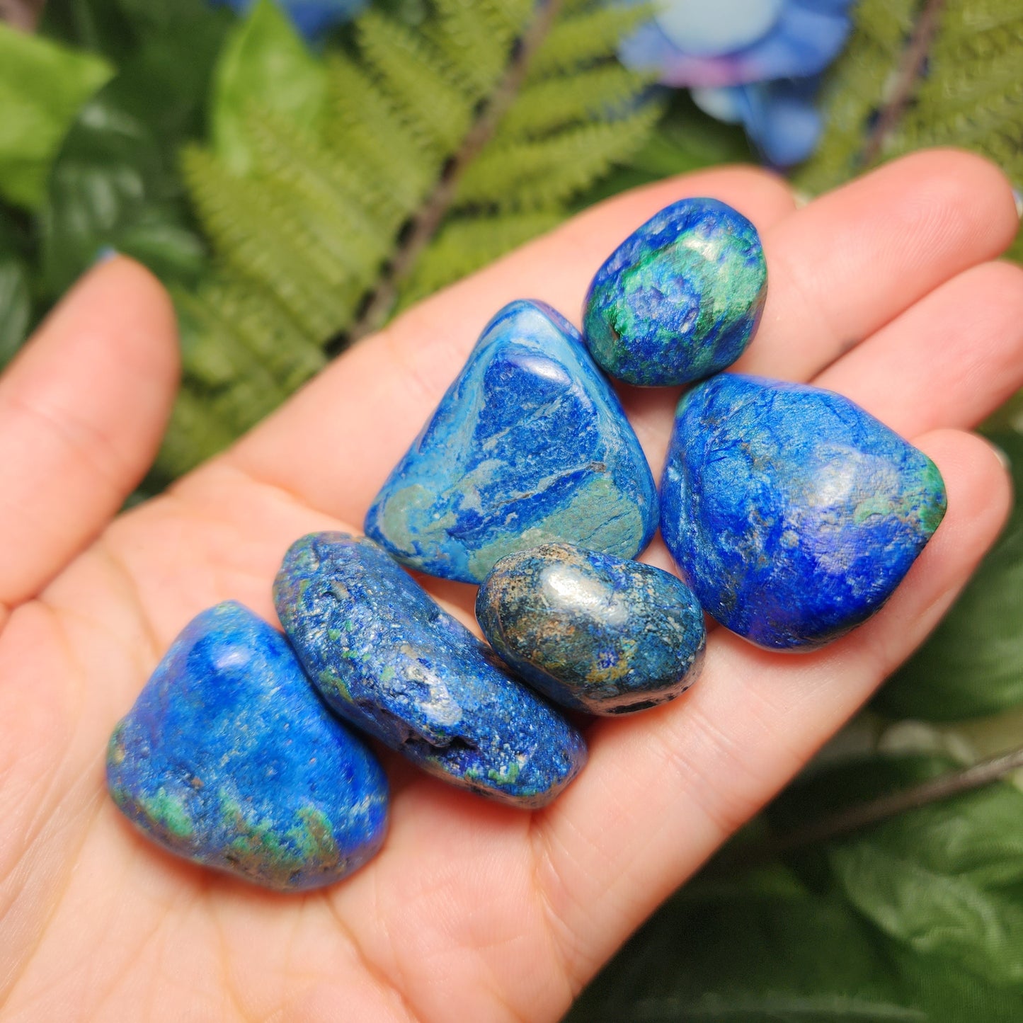 Azurite Malachite Specimen, Tumbled crystal from South Africa