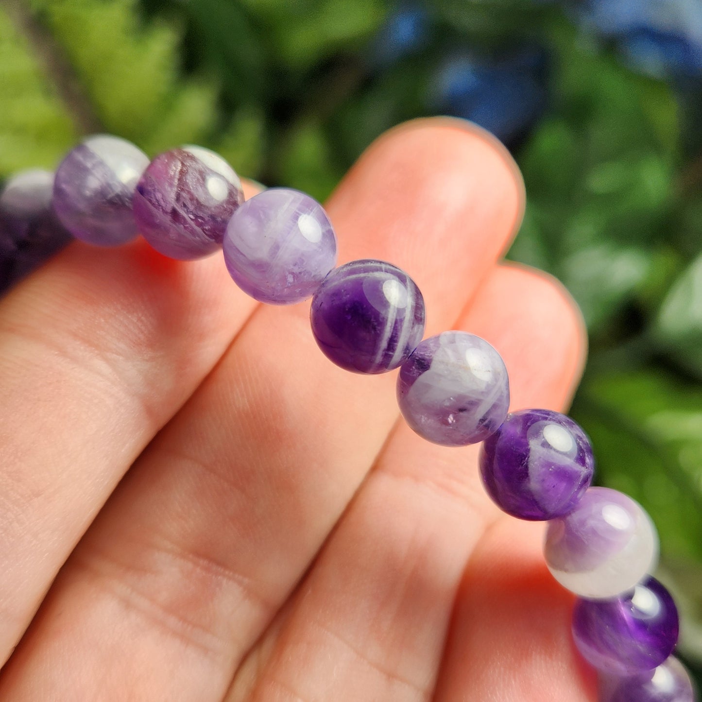 Chevron Amethyst Bracelet