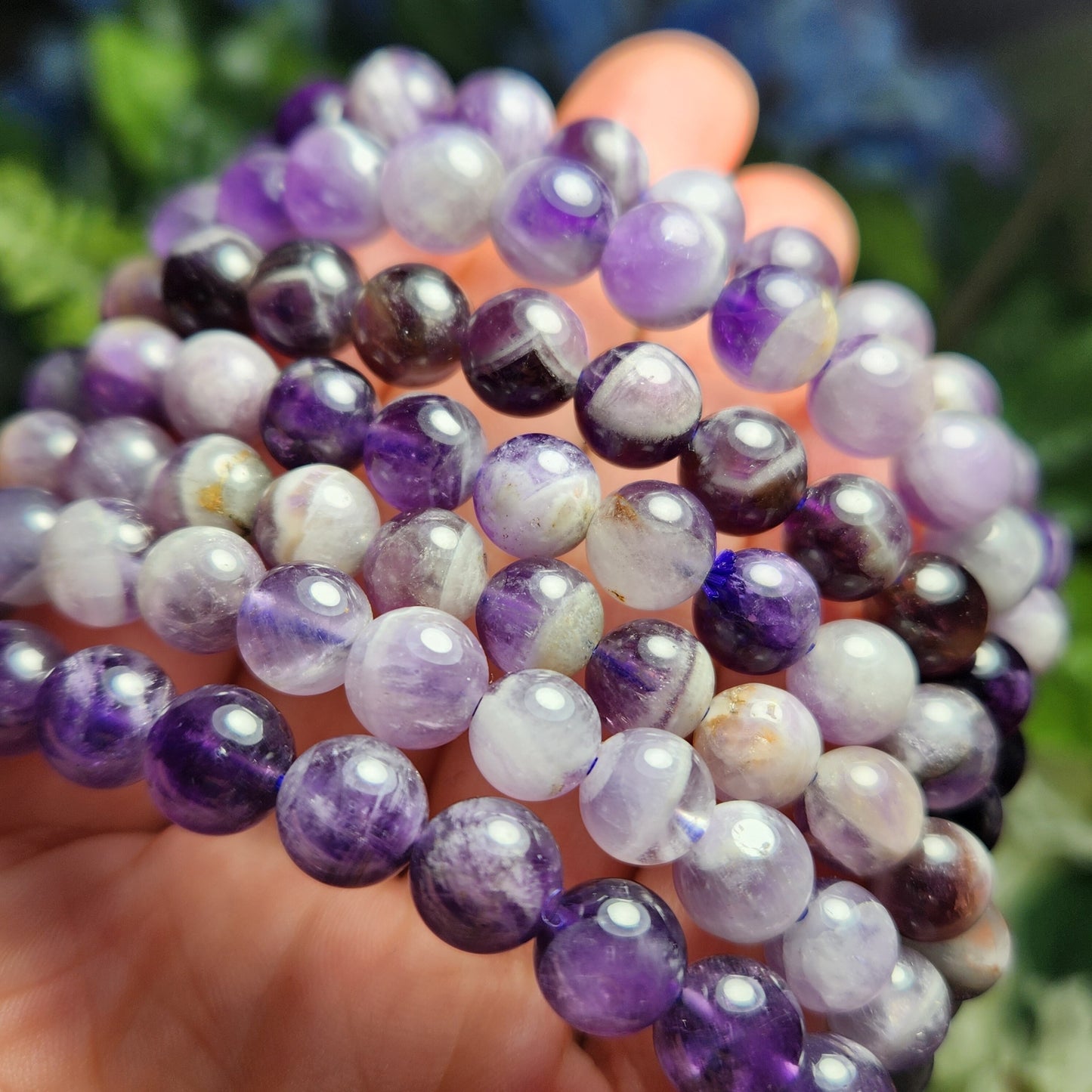 Chevron Amethyst Bracelet
