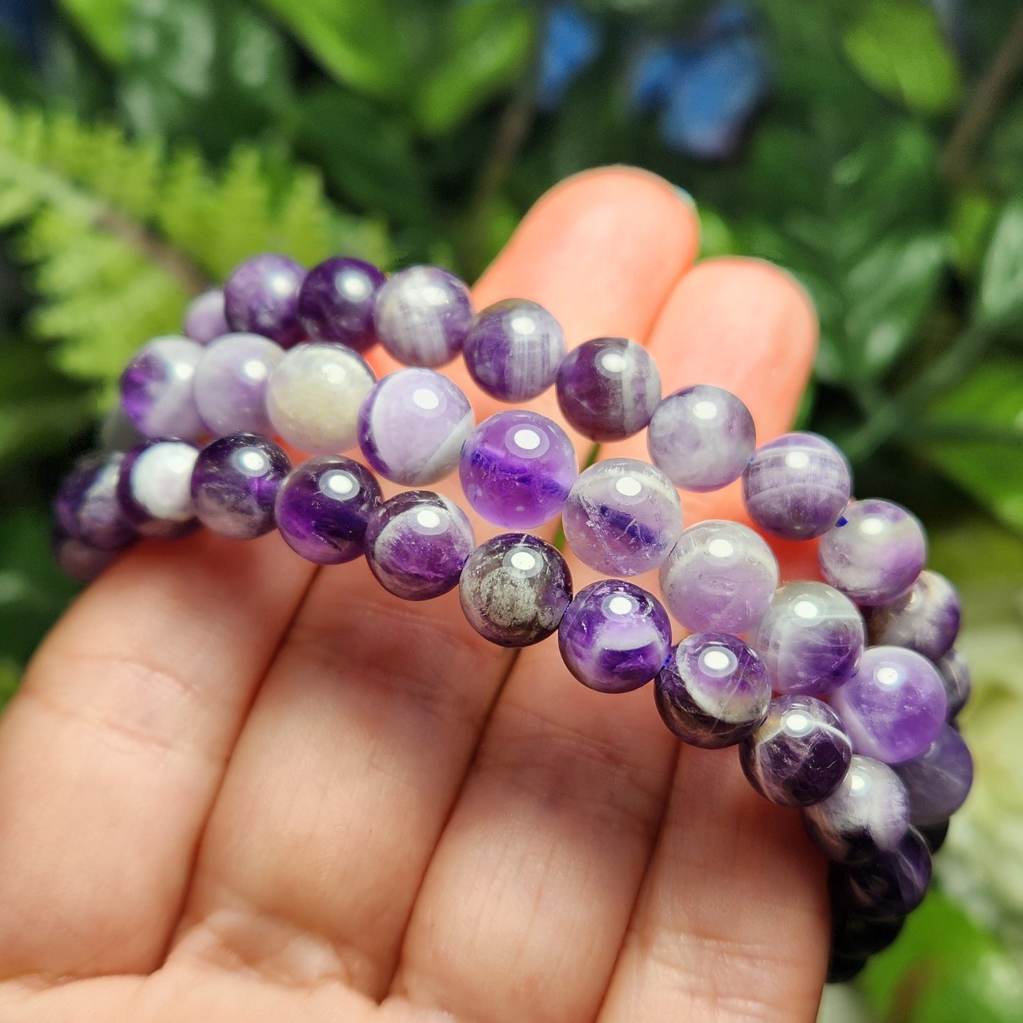 Chevron Amethyst Bracelet