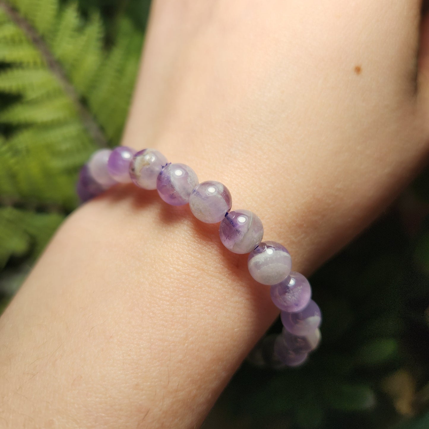 Chevron Amethyst Bracelet