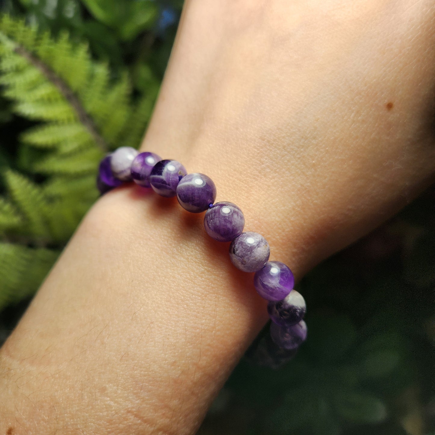 Chevron Amethyst Bracelet
