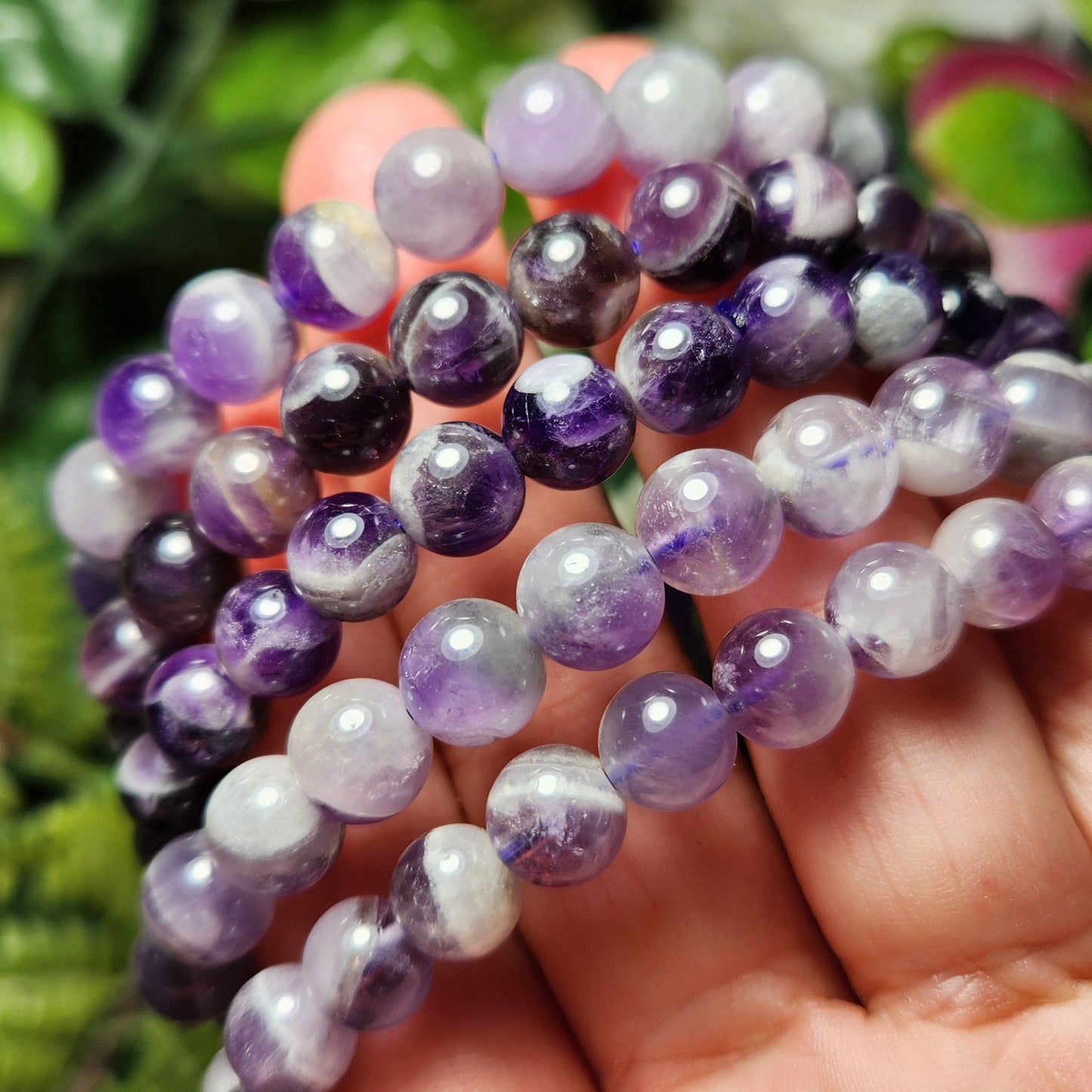 Chevron Amethyst Bracelet