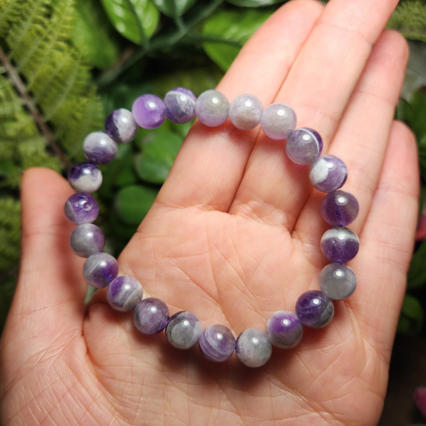 Chevron Amethyst Bracelet