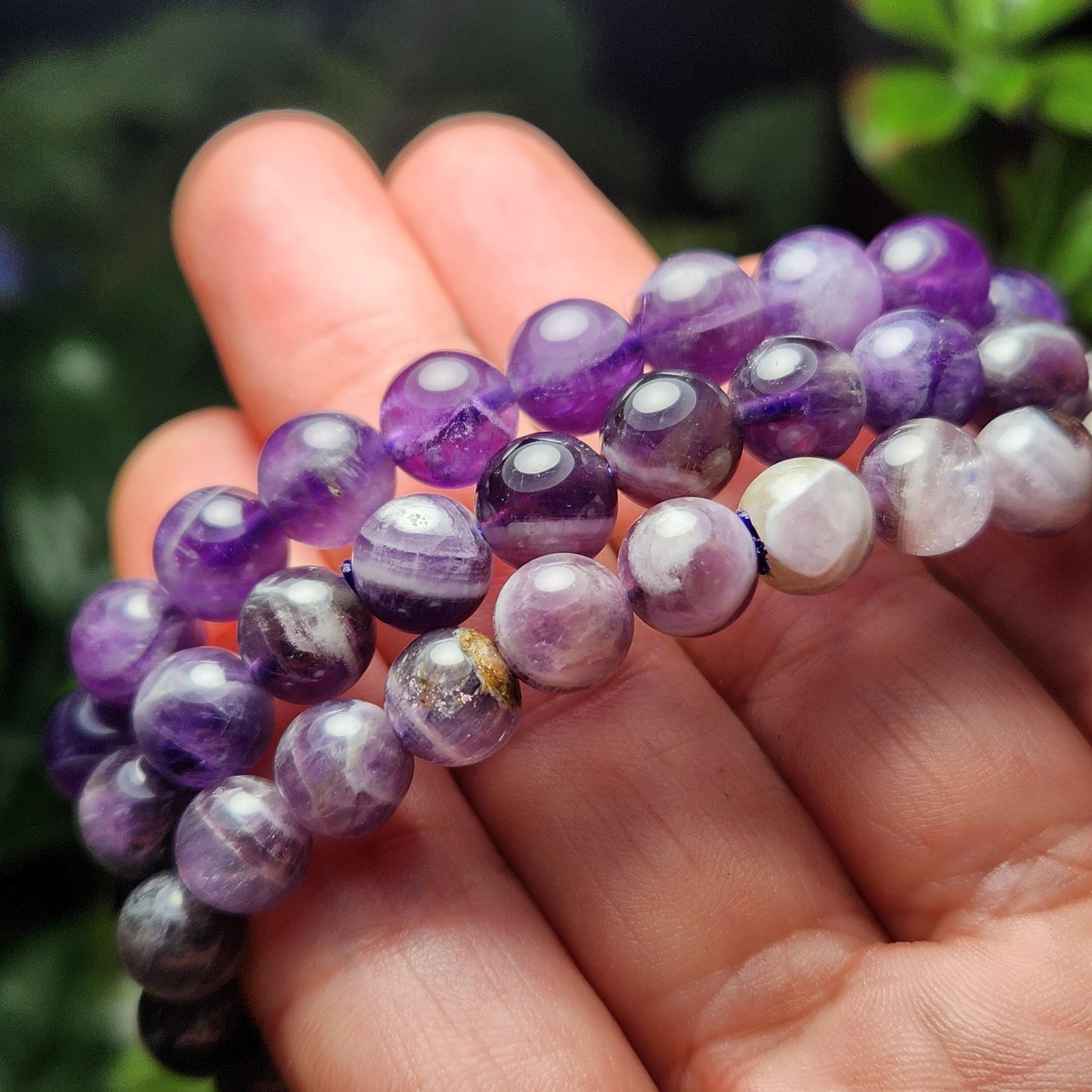 Chevron Amethyst Bracelet