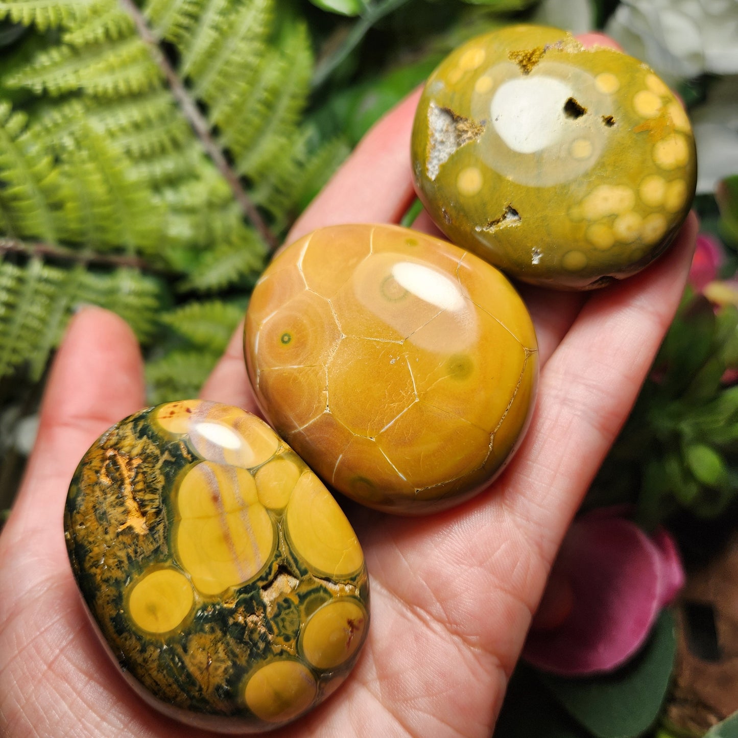 Kabamby Ocean Jasper Palm Stone