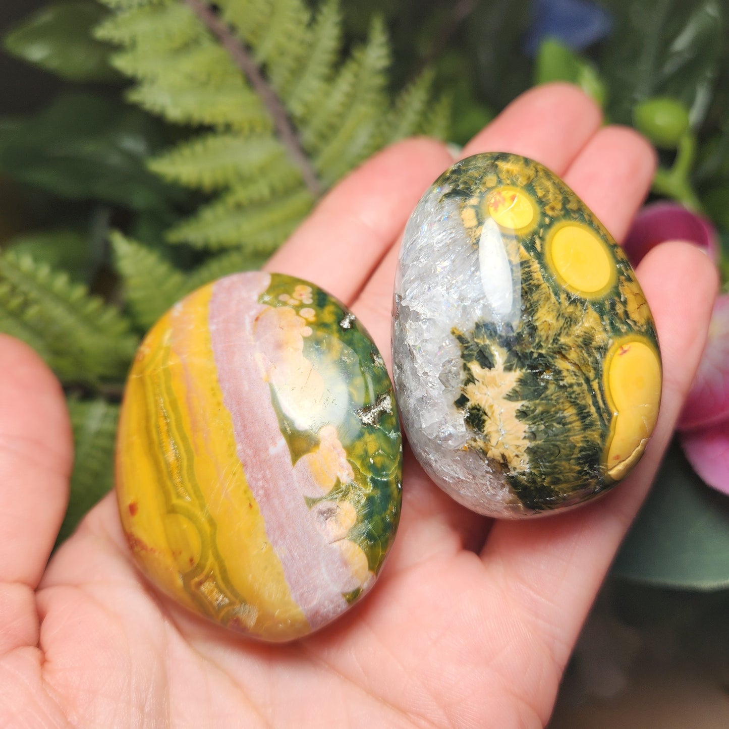 Kabamby Ocean Jasper Palm Stone