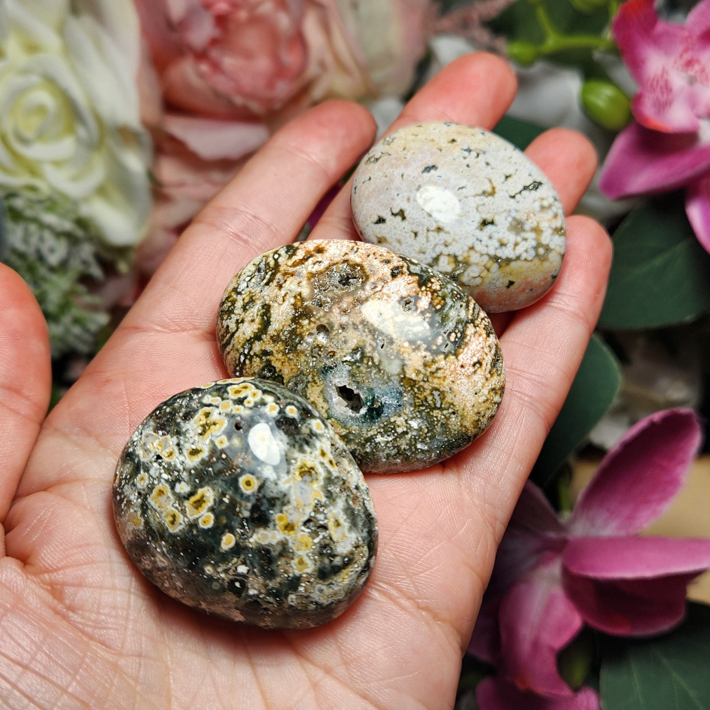 Ocean Jasper Palm Stone