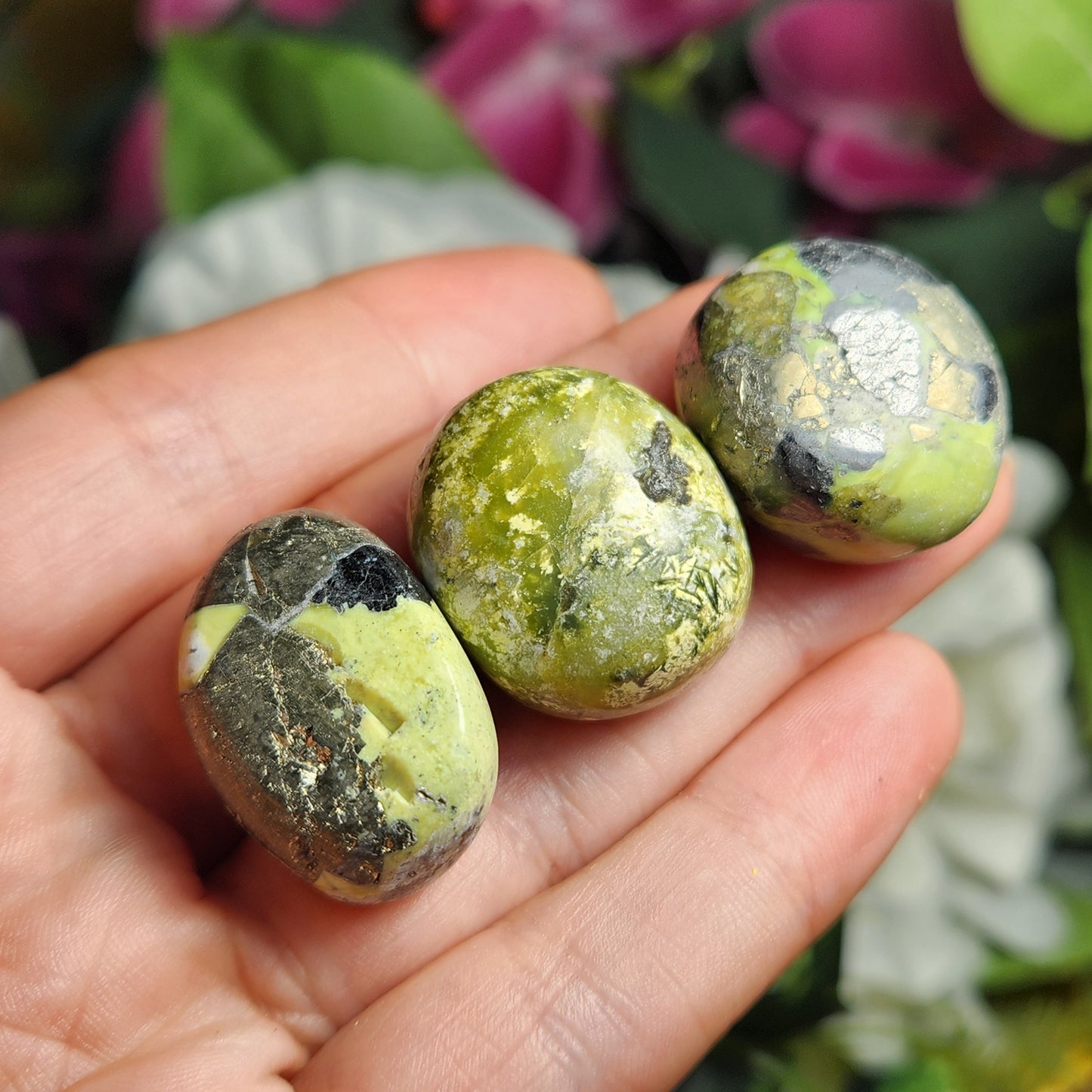 Serpentine with Pyrite