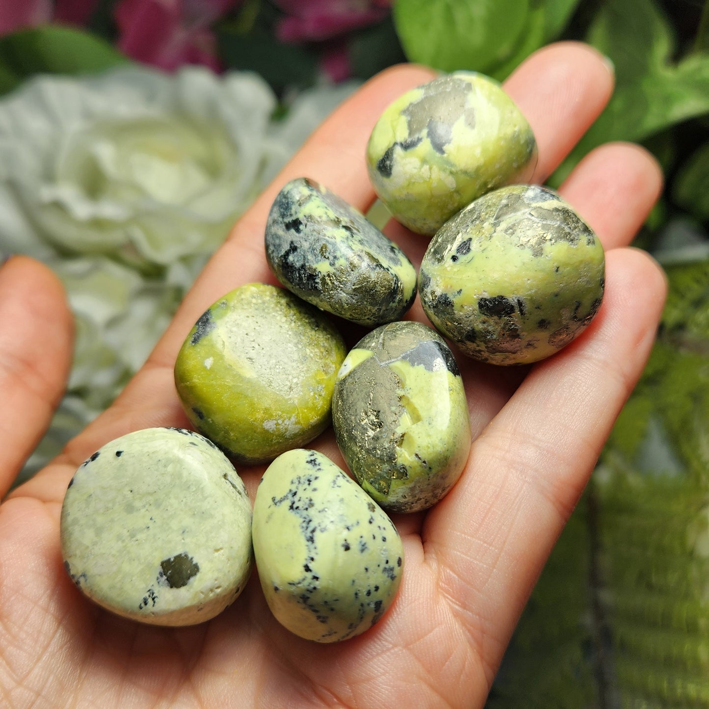 Serpentine with Pyrite