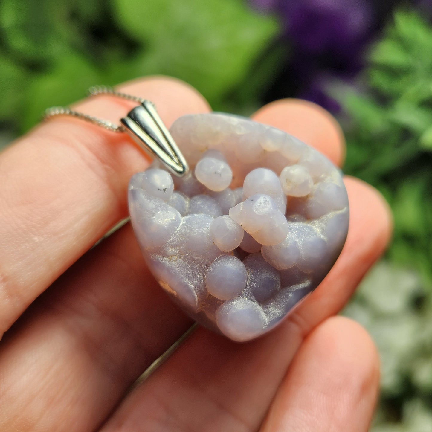 Grape Agate Pendant
