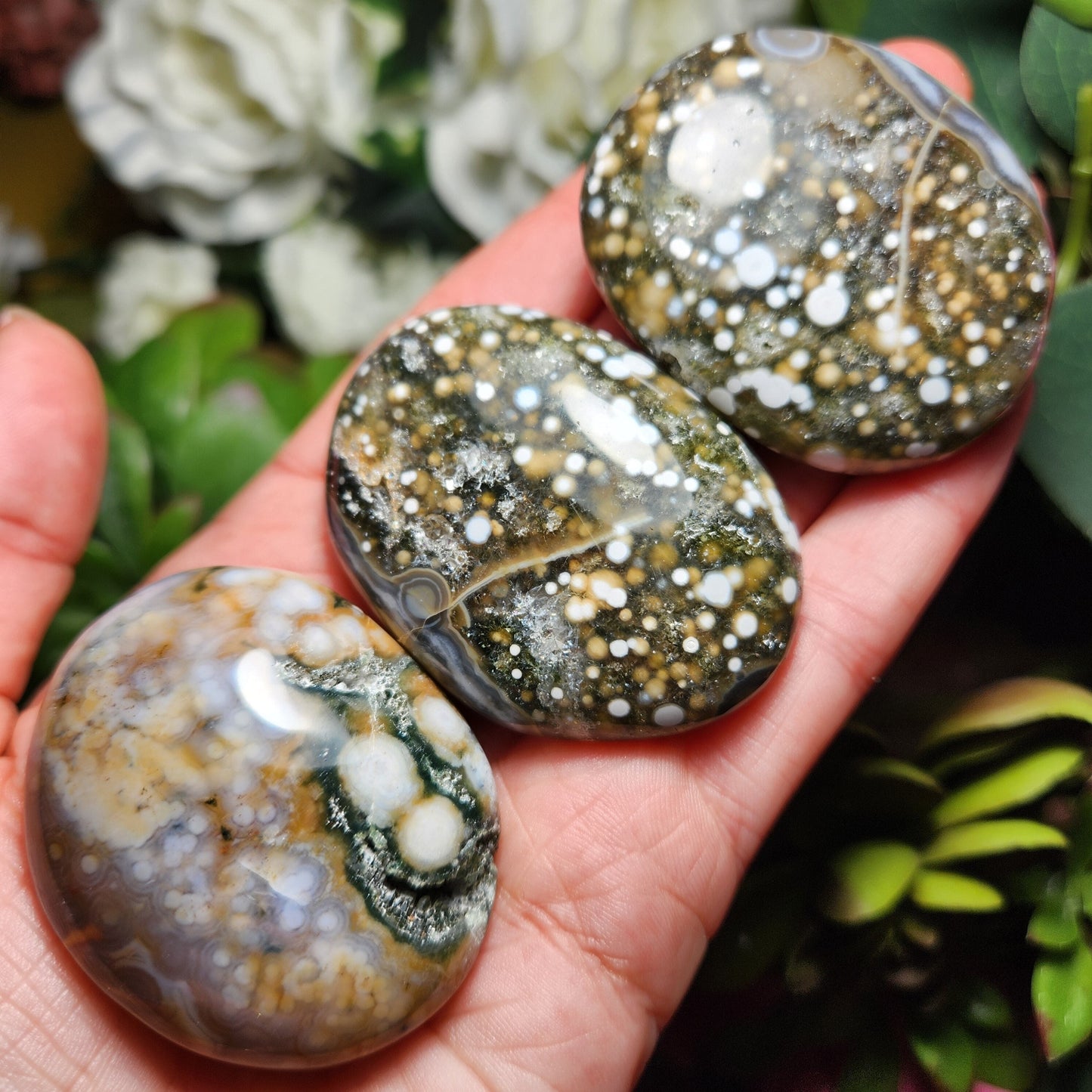 Ocean Jasper Palm Stone