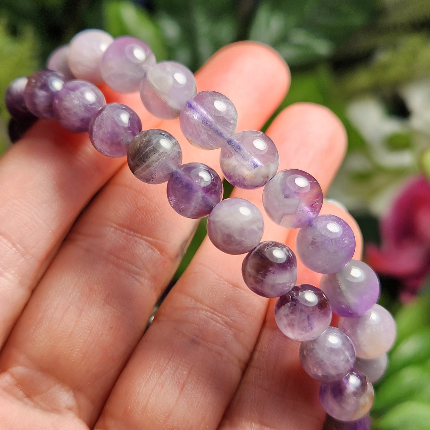 Chevron Amethyst Bracelet