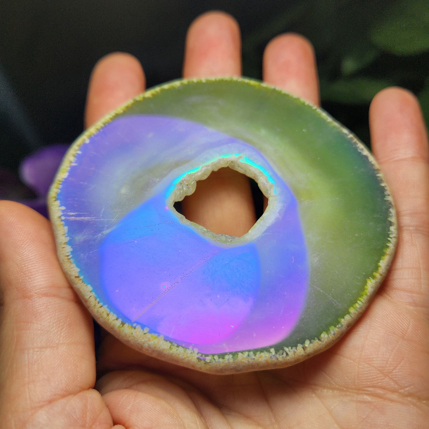 Angel Aura Agate Slice