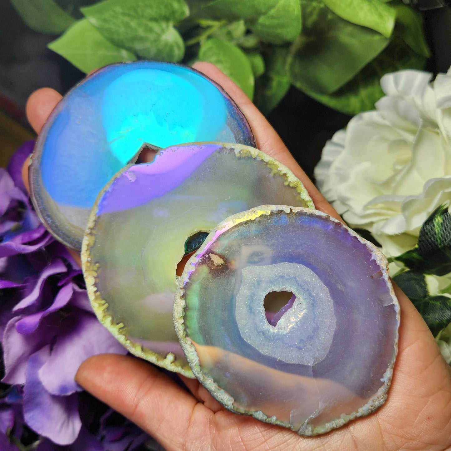 Angel Aura Agate Slice