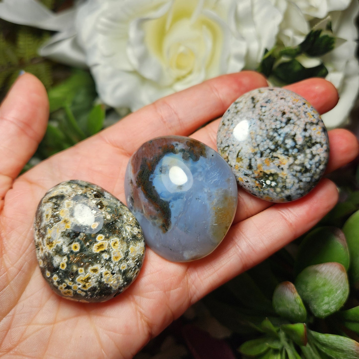 Ocean Jasper Palm Stone