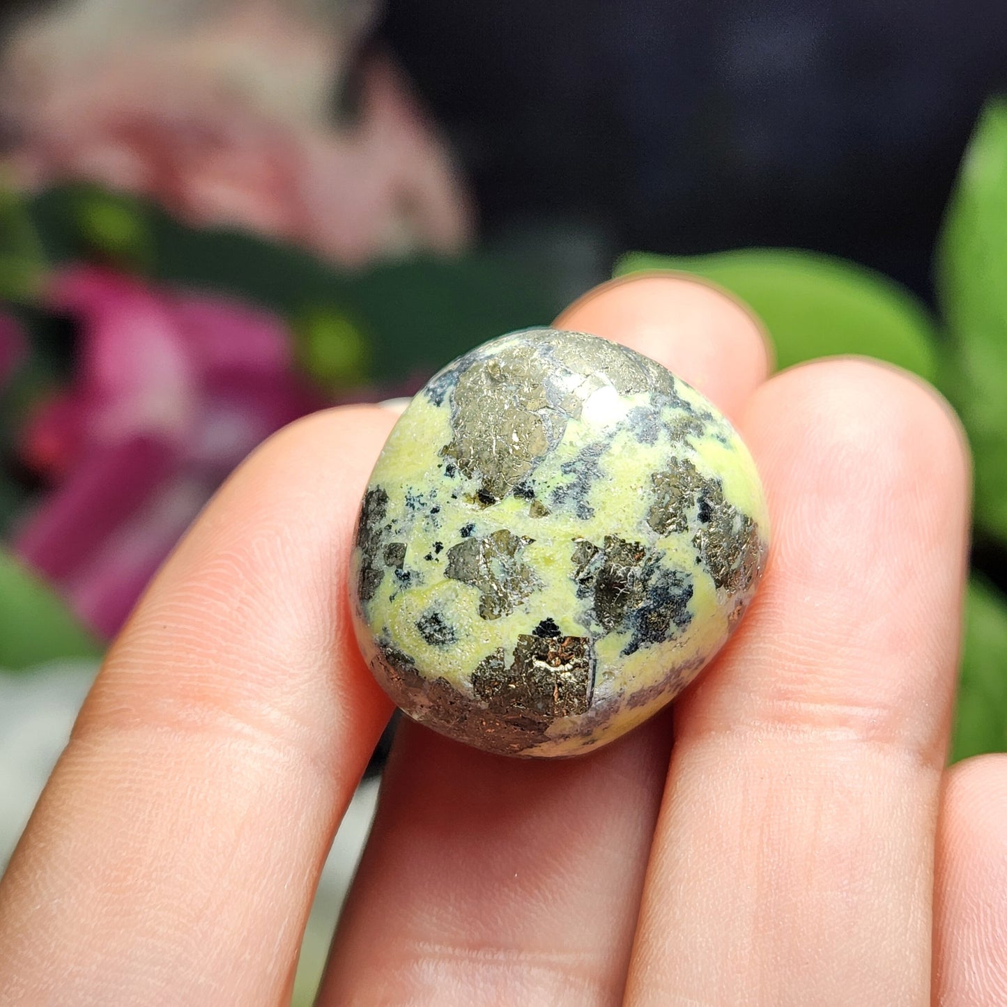 Serpentine with Pyrite
