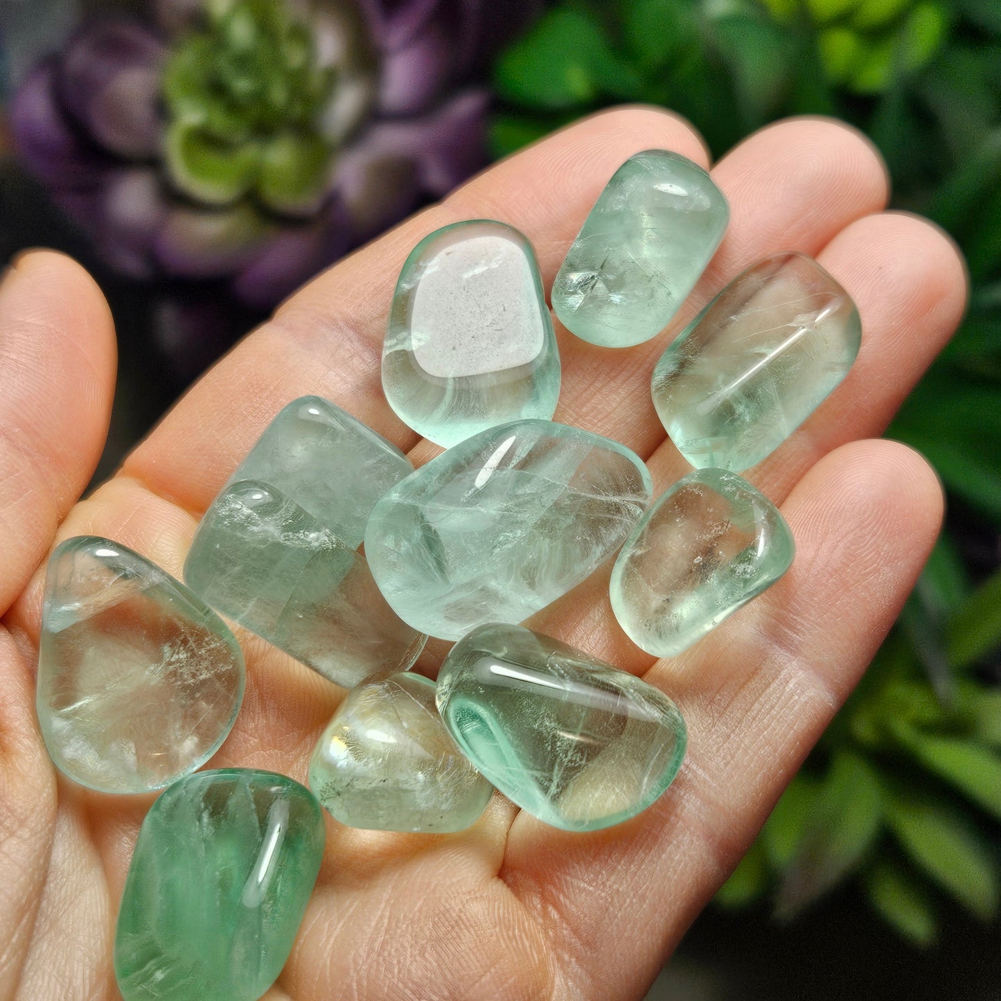 Green Fluorite Crystal
