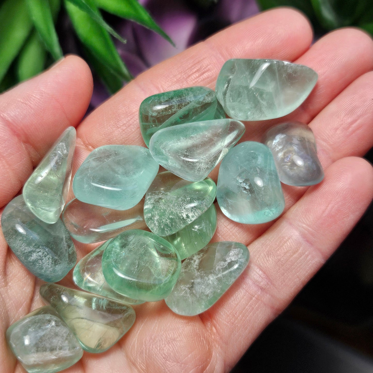 Green Fluorite Crystal