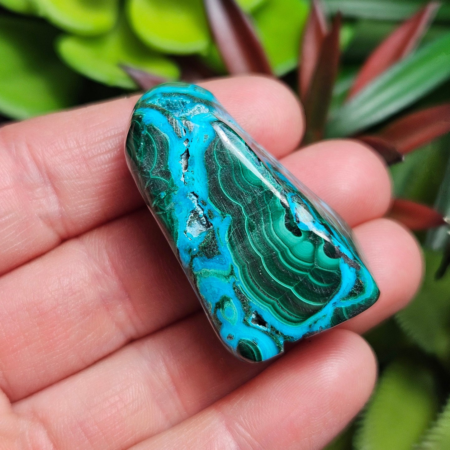 Malachite Chrysocolla Tumbled