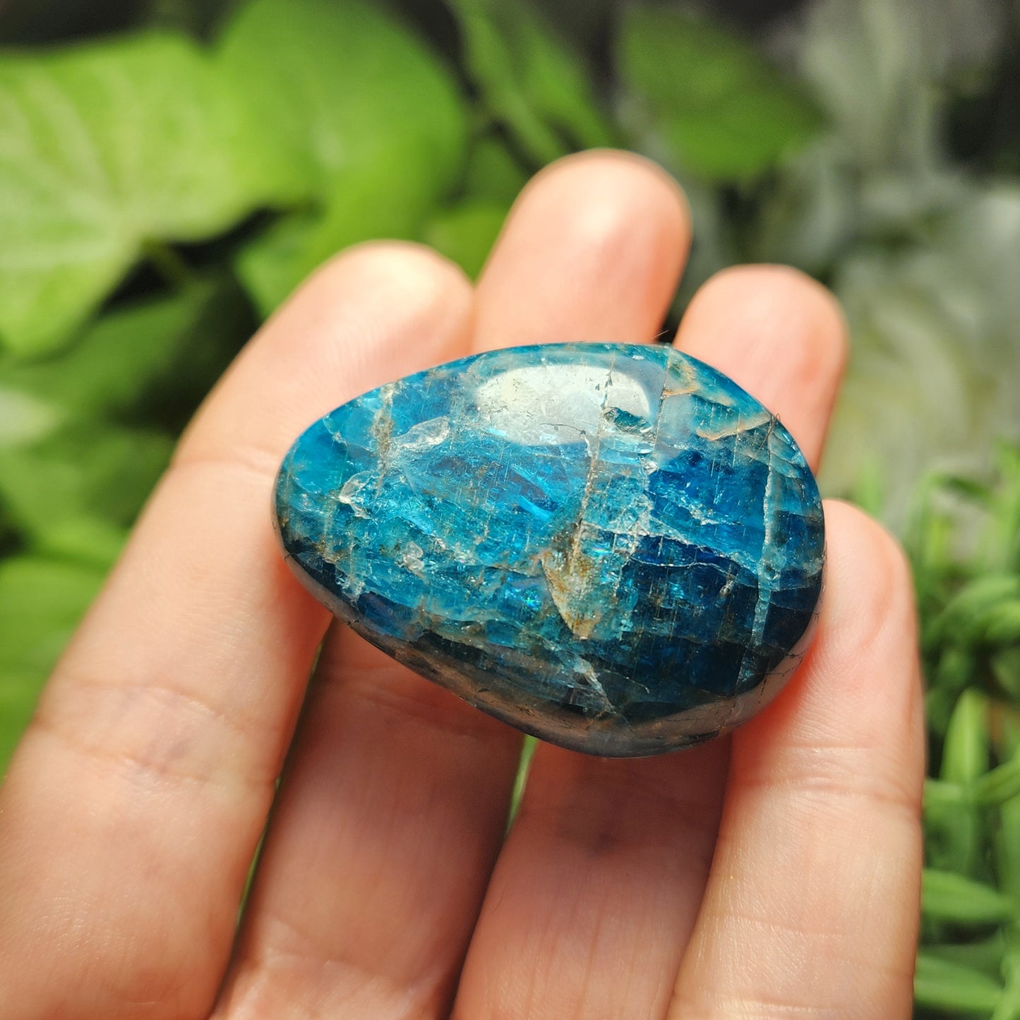 Blue Apatite Palm Stone