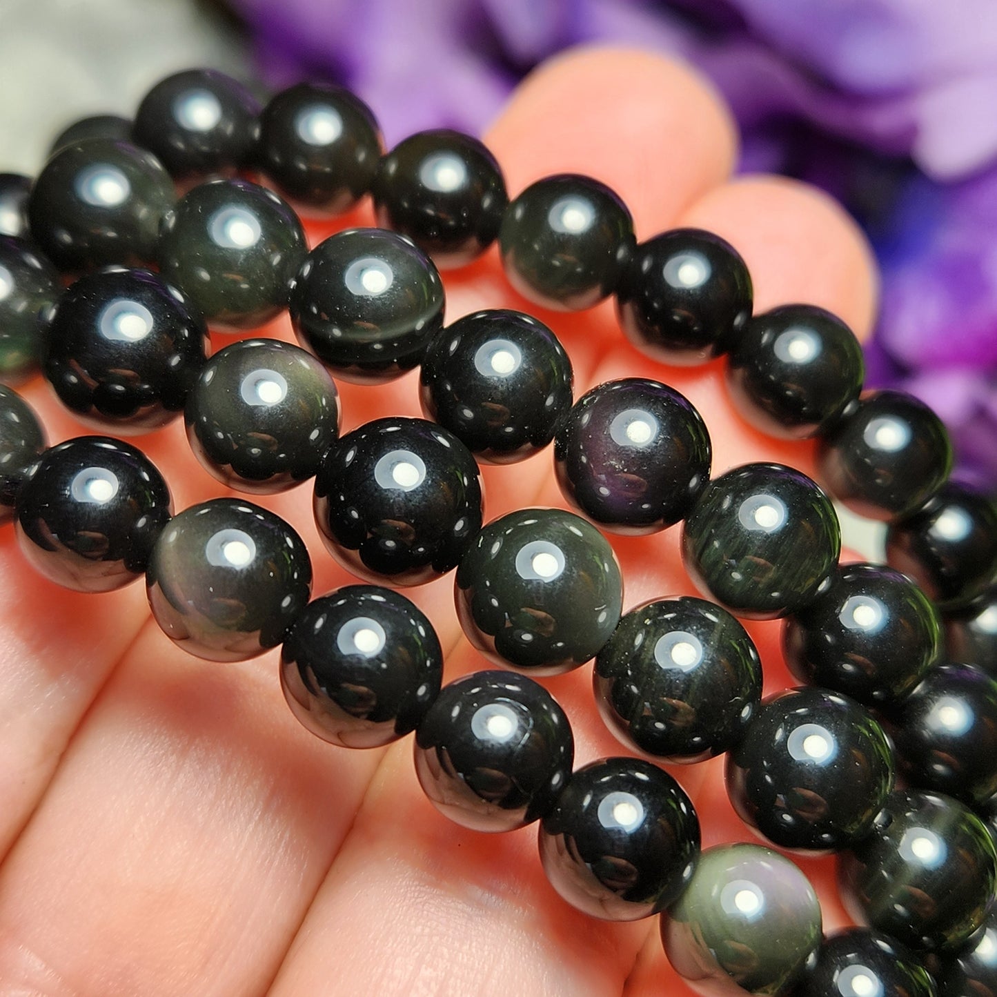 Rainbow Obsidian Bracelet