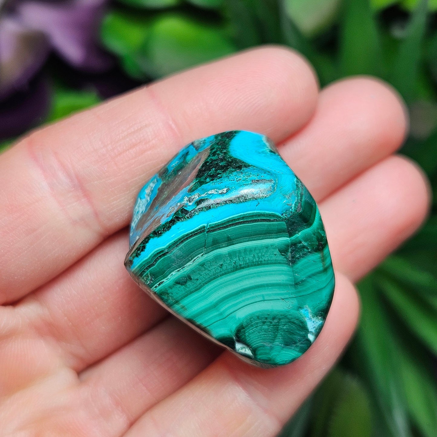 Malachite Chrysocolla Tumbled
