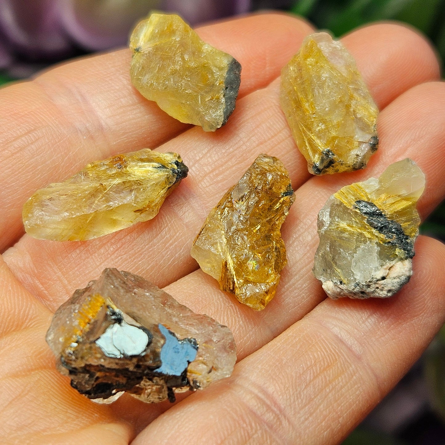 Hematite Rutile in Quartz