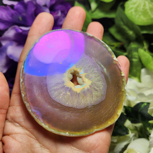 Angel Aura Agate Slice