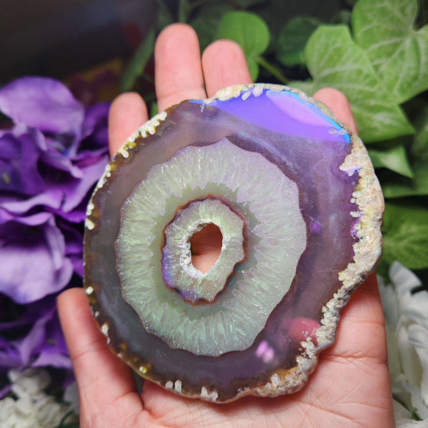 Angel Aura Agate Slice