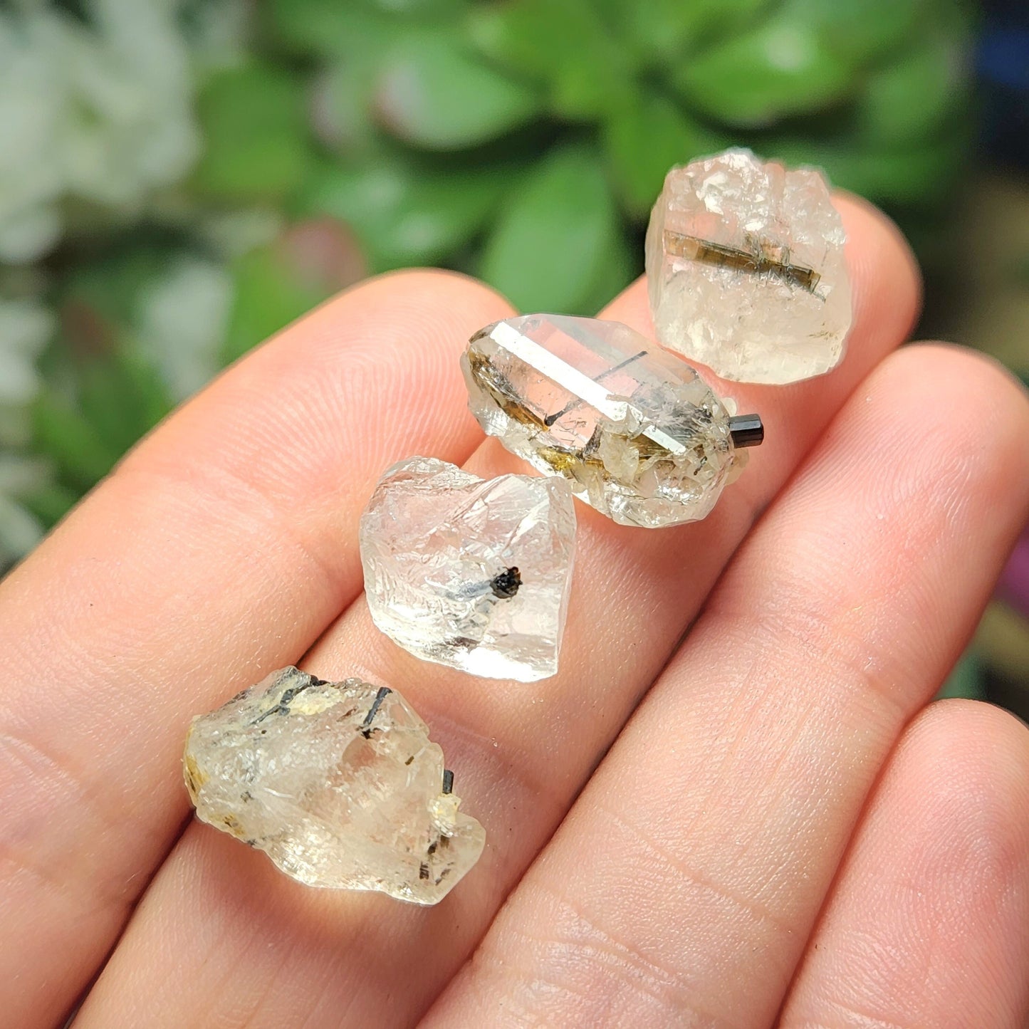 White Topaz & Black Tourmaline