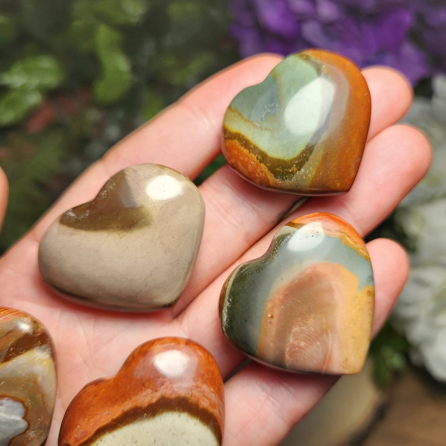 Polychrome Jasper Heart