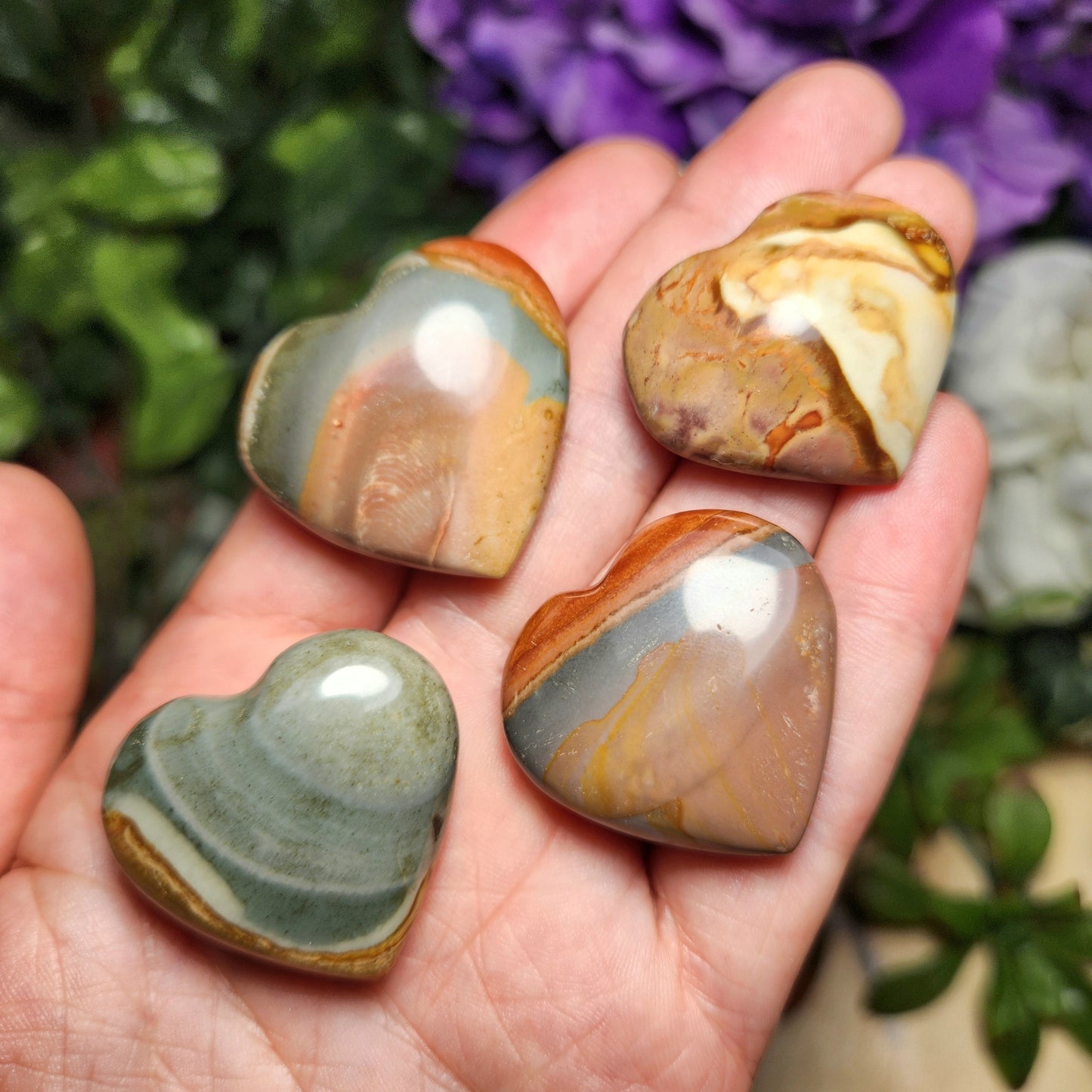 Polychrome Jasper Heart