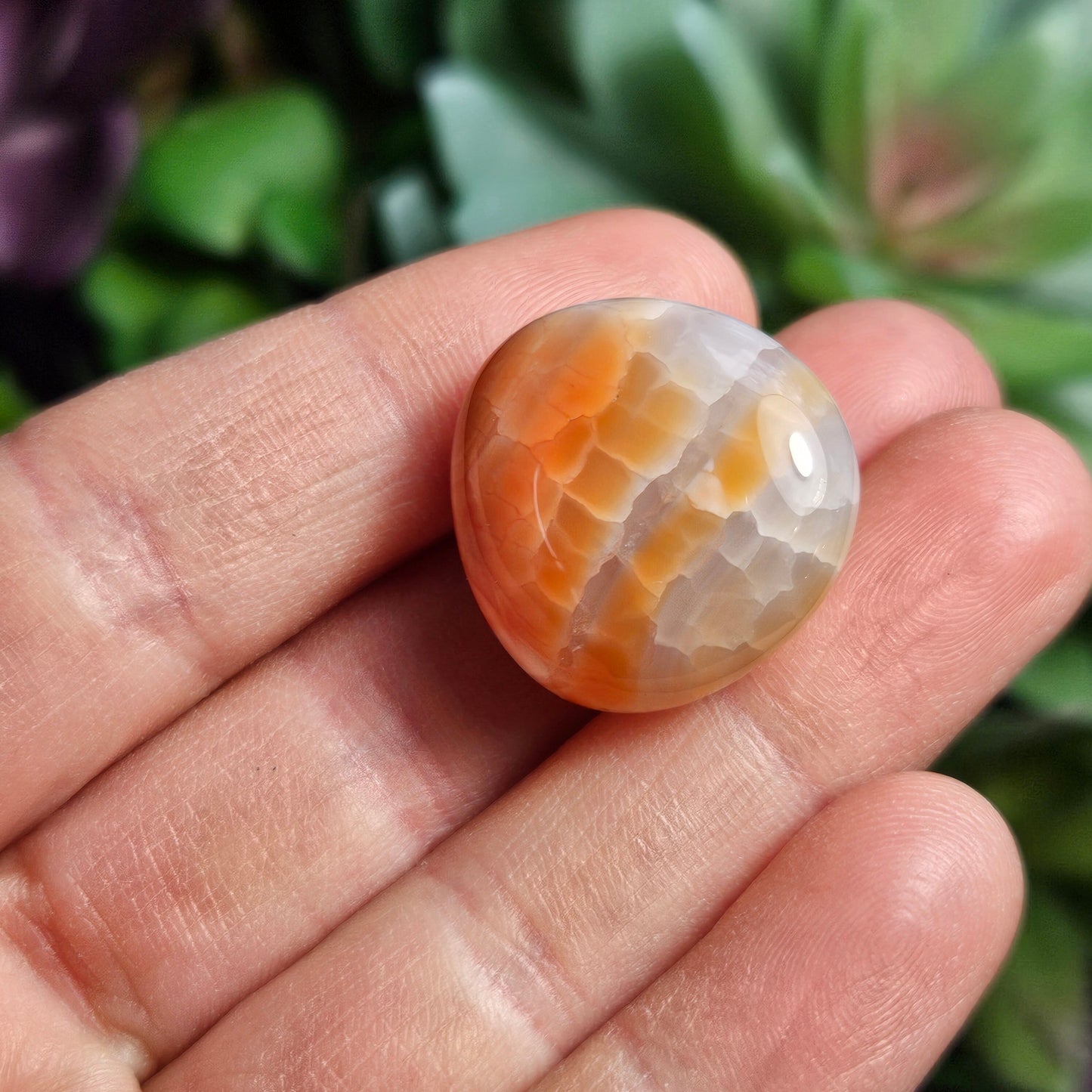 Fire Agate Tumbled Stone