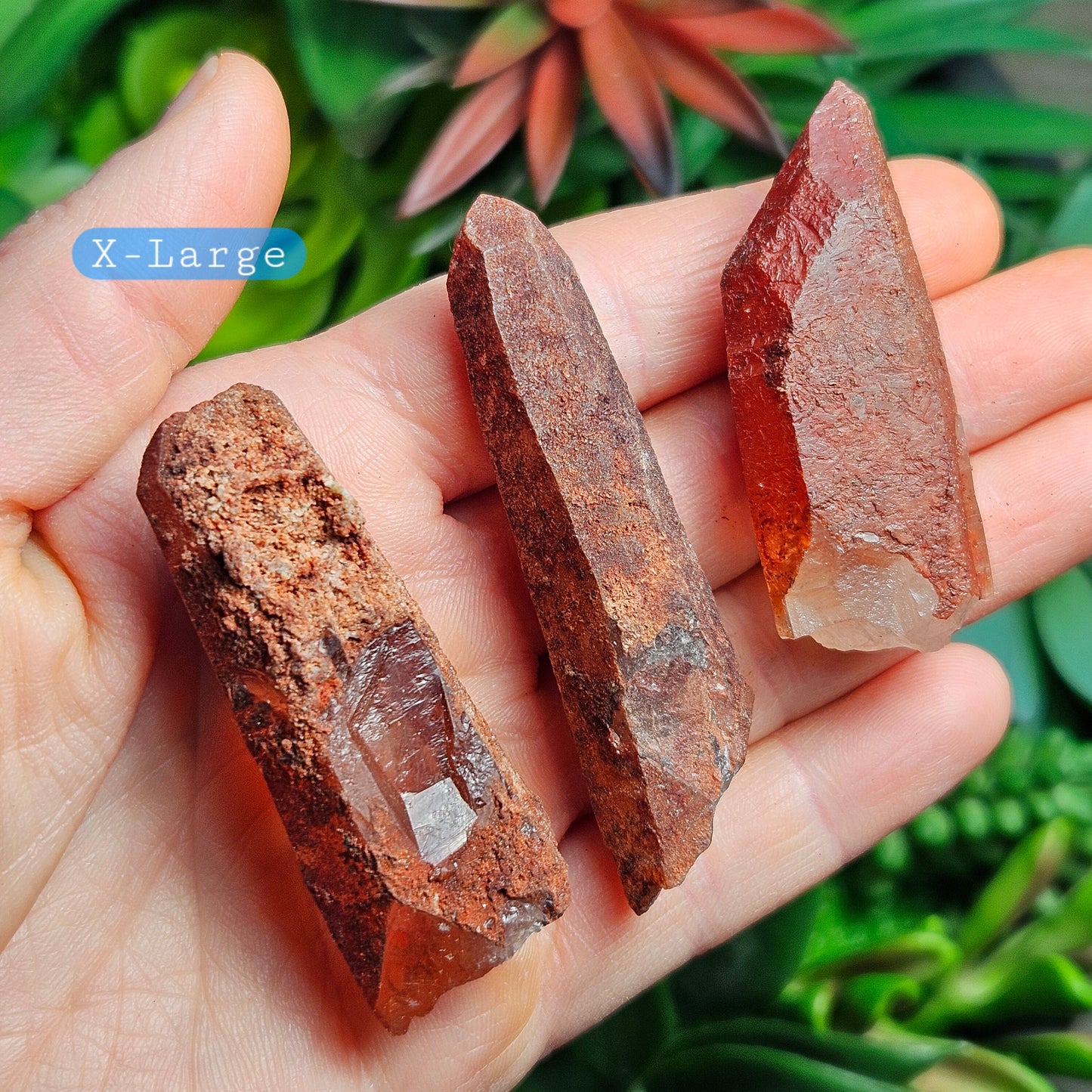 Red Quartz Crystal