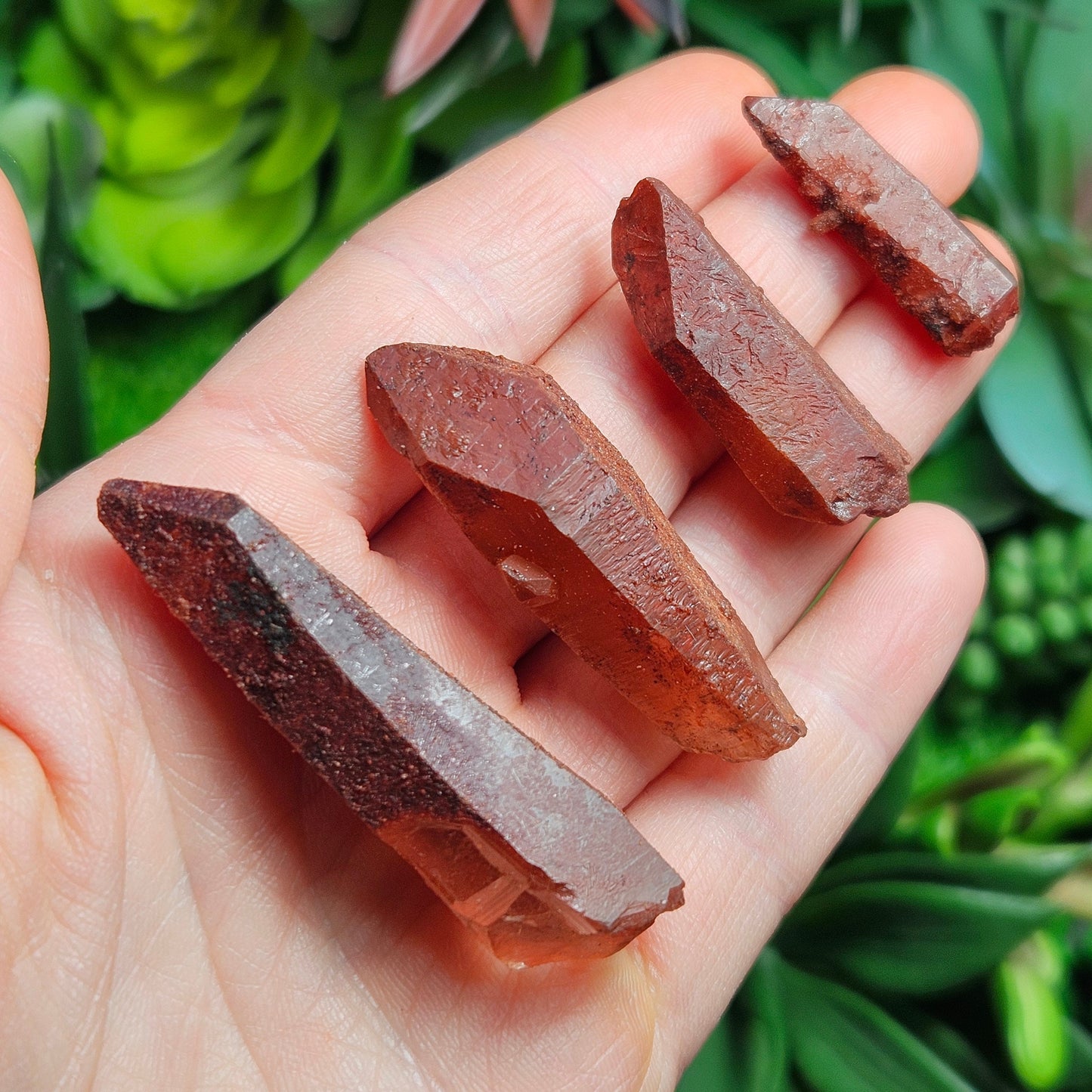 Red Quartz Crystal