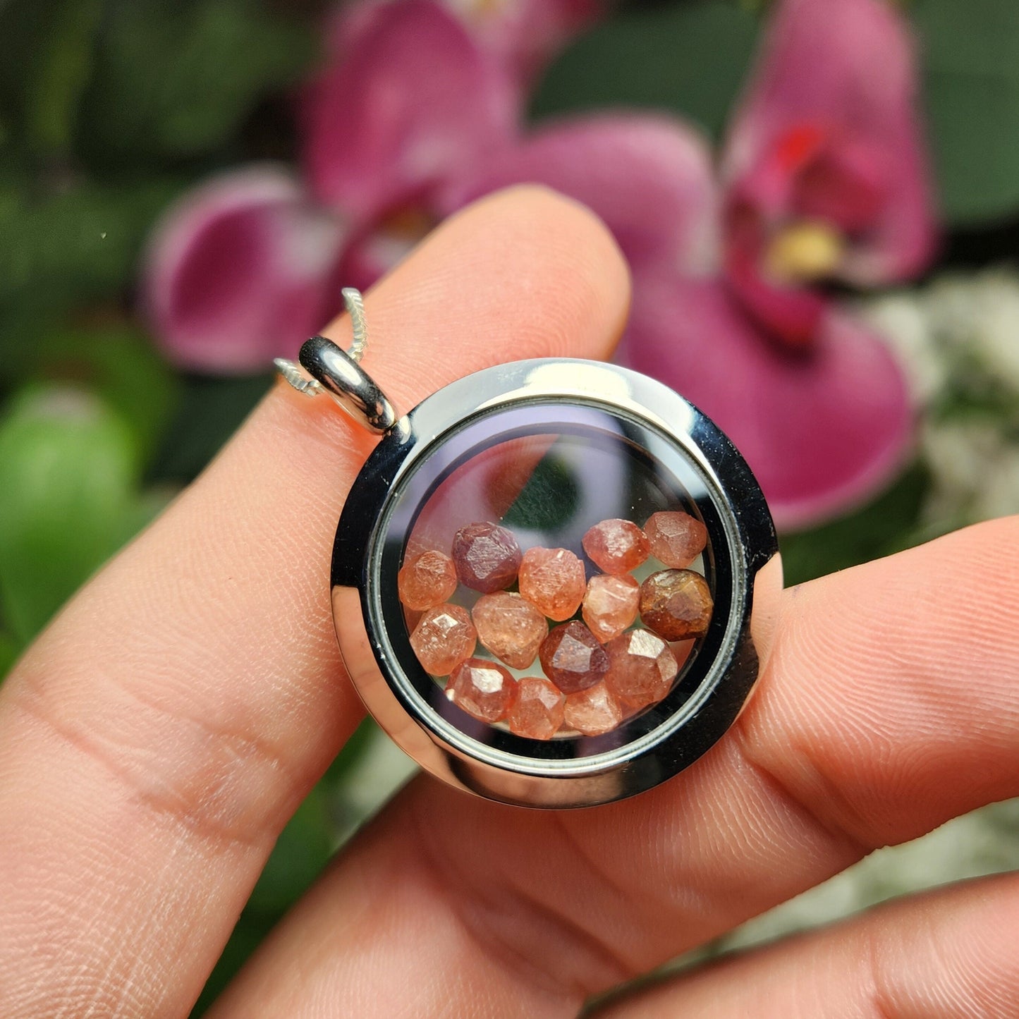 Strawberry Garnet Pendant