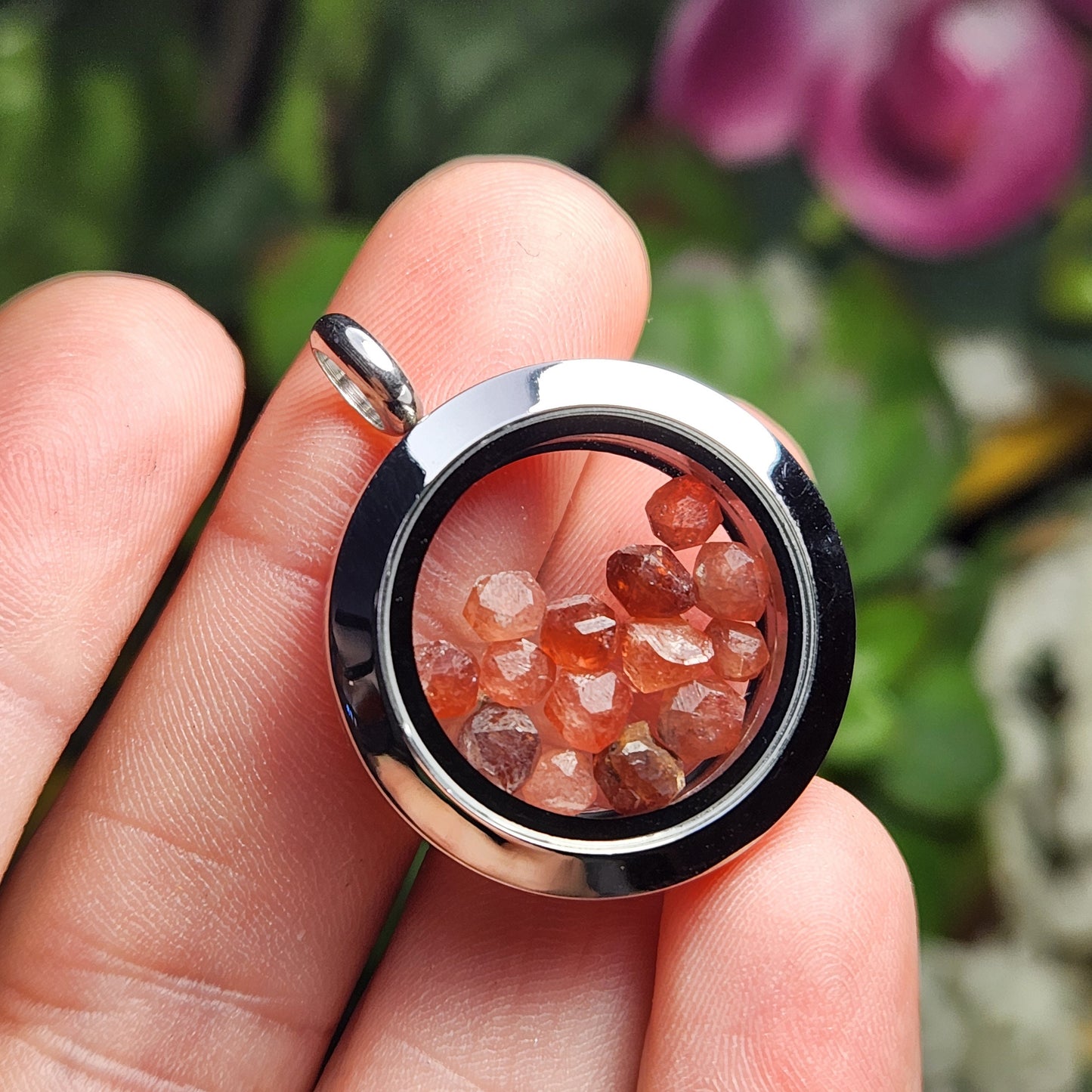 Strawberry Garnet Pendant