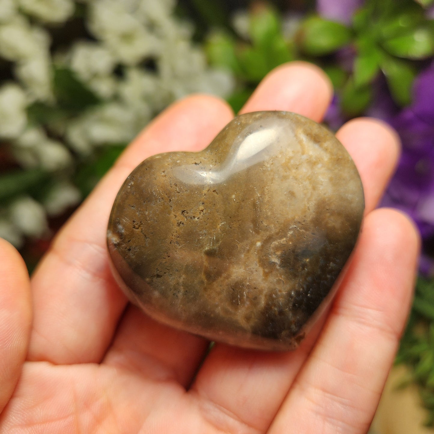 Black Opal Heart