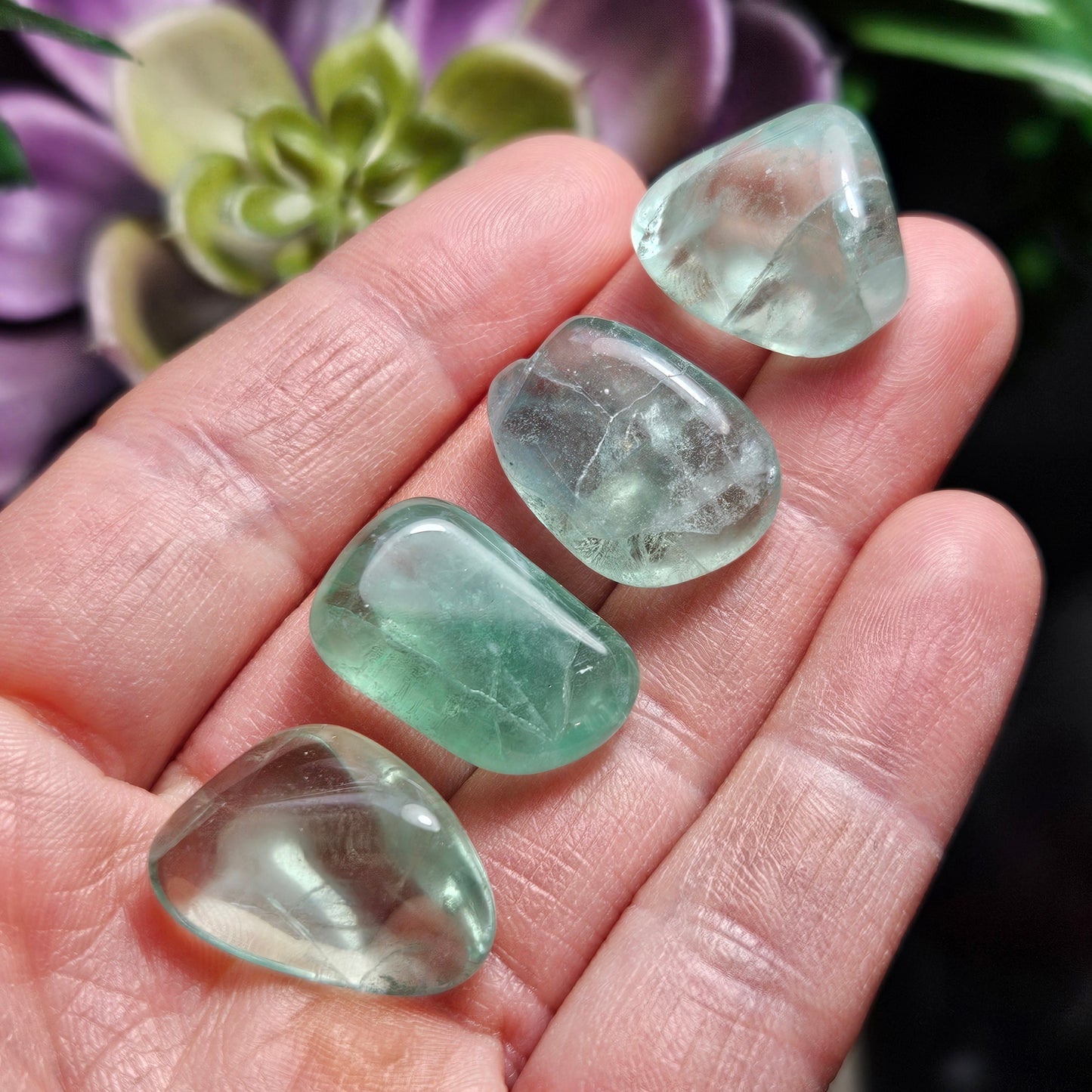 Green Fluorite Crystal
