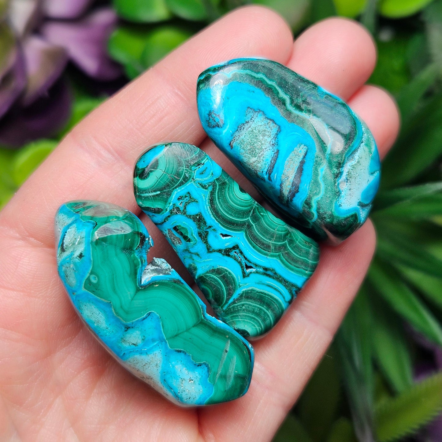 Malachite Chrysocolla Tumbled