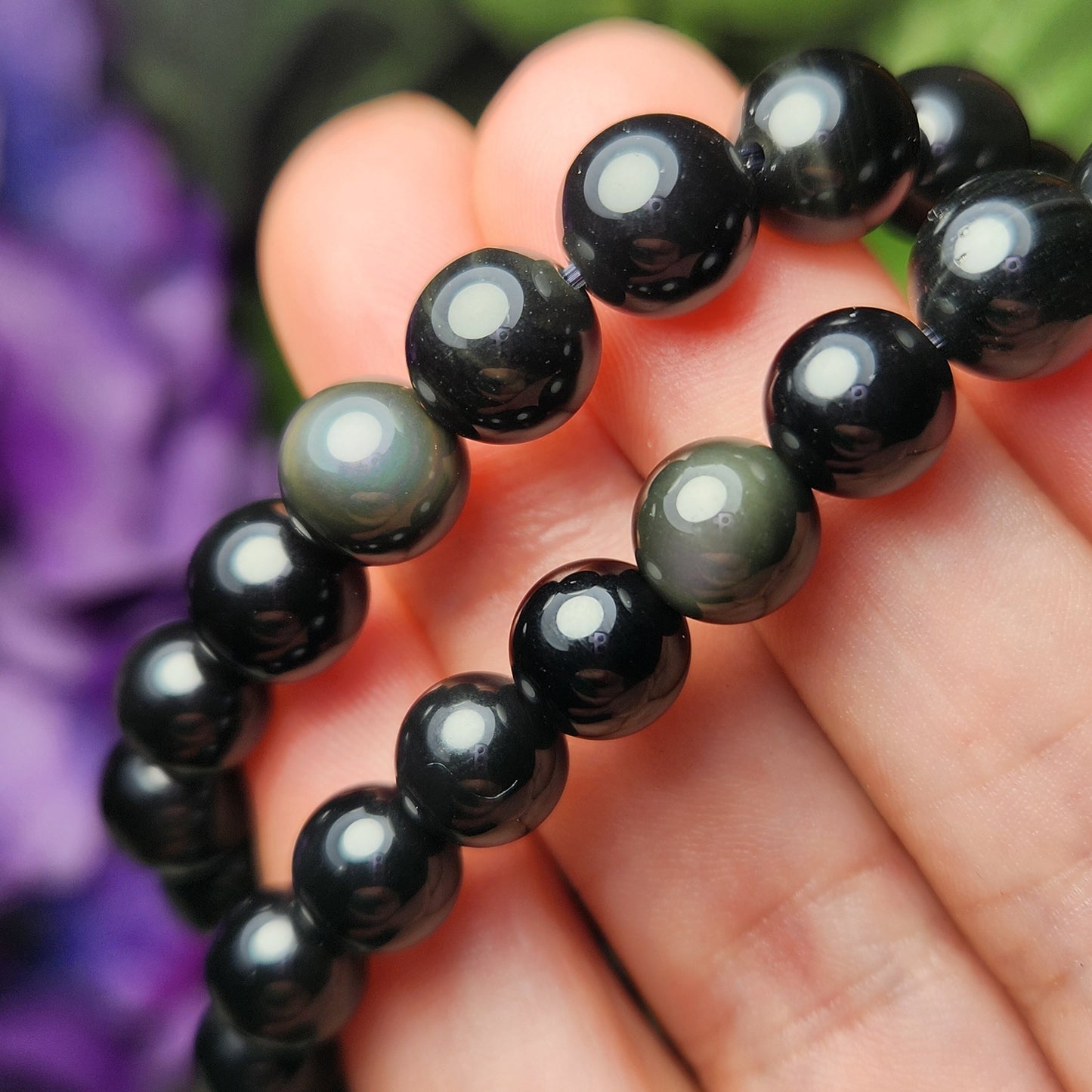 Rainbow Obsidian Bracelet