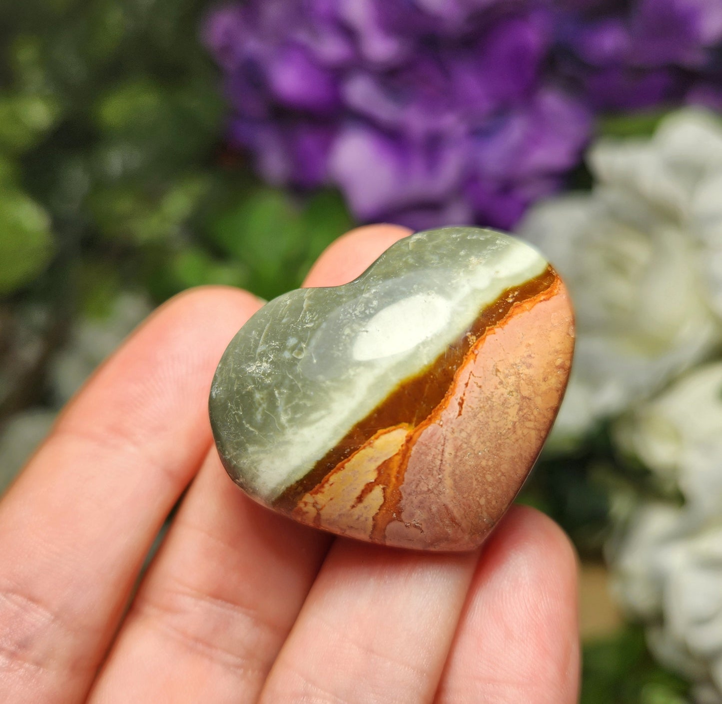 Polychrome Jasper Heart