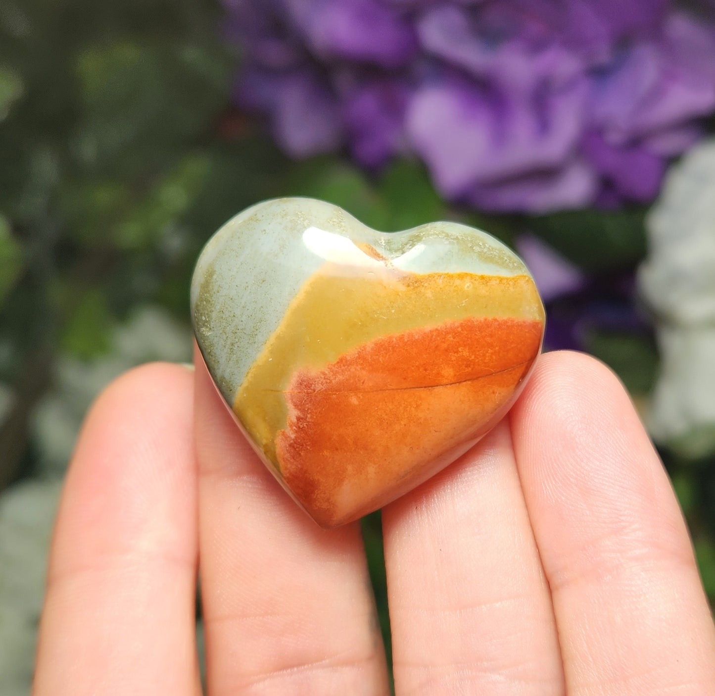 Polychrome Jasper Heart