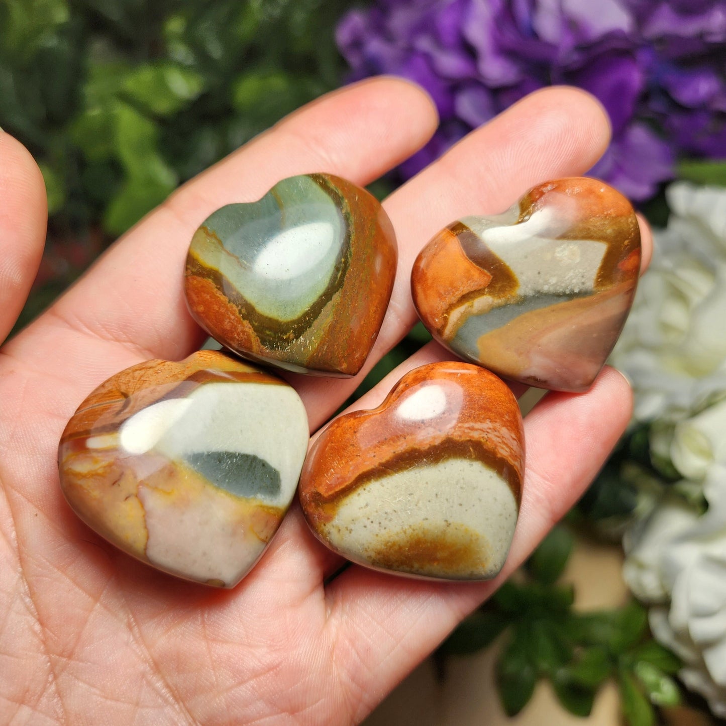 Polychrome Jasper Heart