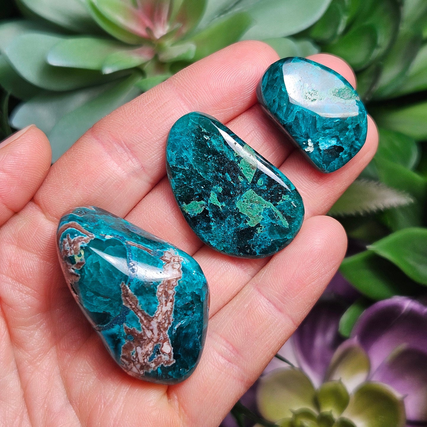Polished Dioptase Crystal
